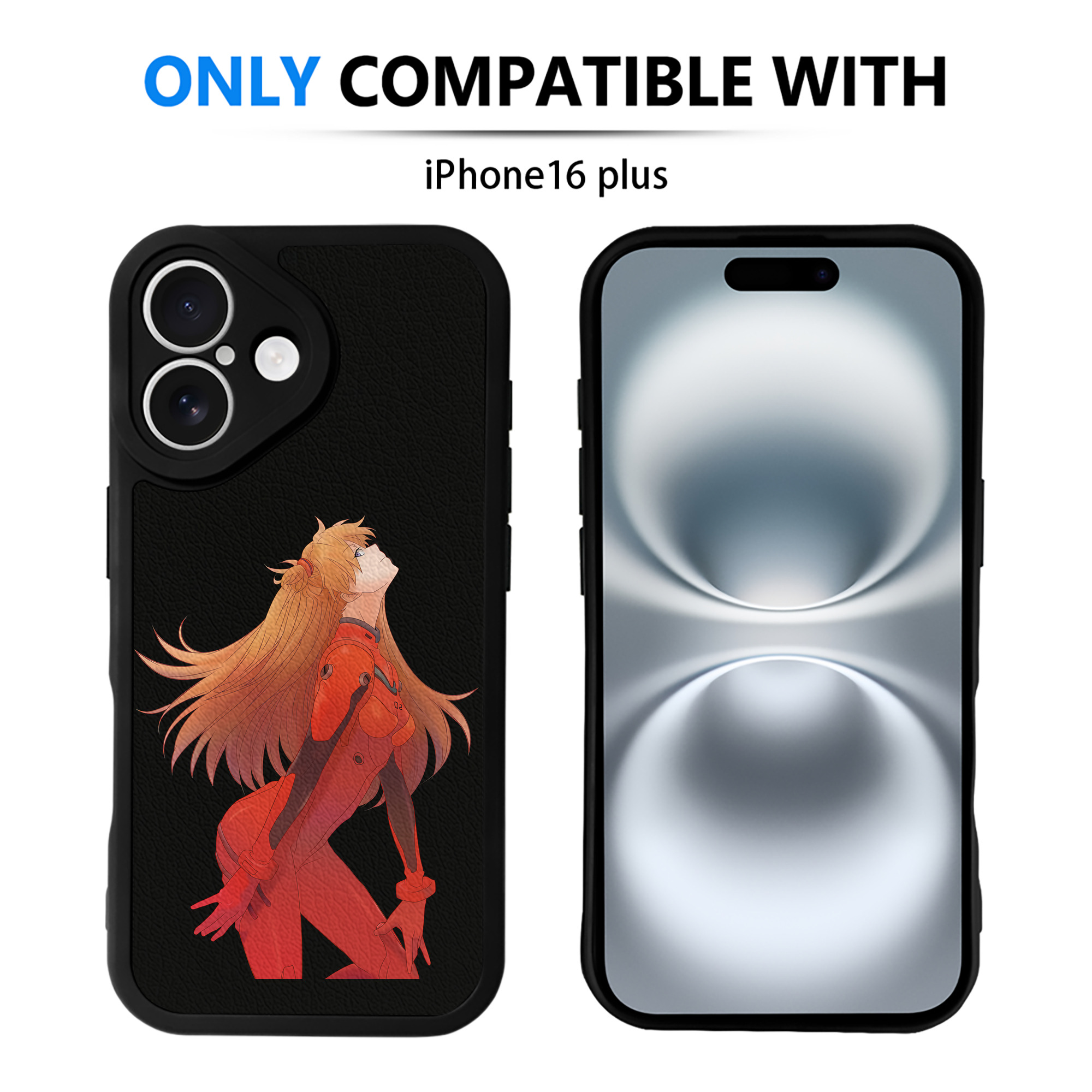 （画像用） EVA 新世紀エヴァンゲリオン 【iPhone 16シリーズ対応】シリコンスマホケース（レザー調） 材質：シリコン